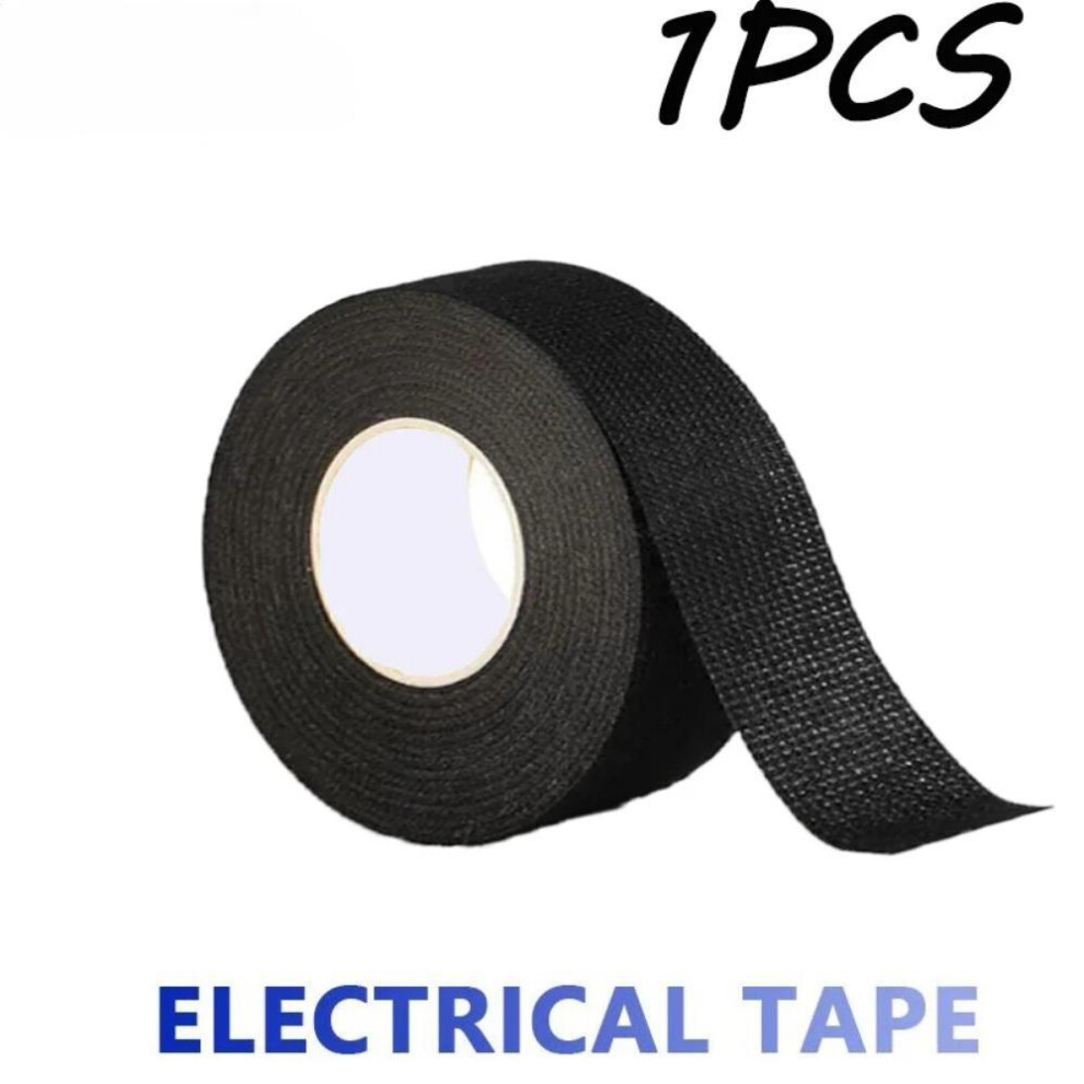 25M Electrical Tape Heat-resistant Adhesive Cloth Fabric Tape for Automotive Cable Tape Harnes Wiring Loom Electrical Heat Tapes
