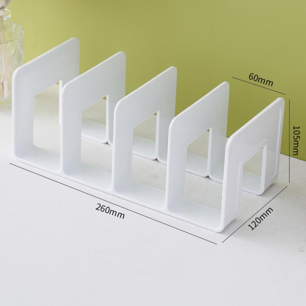 (White) Multi-Purpose Bookends Book Storage Stand Organizer Holder Desk Bookshelf For Book Cd Magazine File School Office Supplies