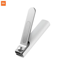 (White) XIAOMI Stainless Steel Anti-splash Nail Clipper Cutter Cleaner Fingernail Toenail Manicure Pedicure