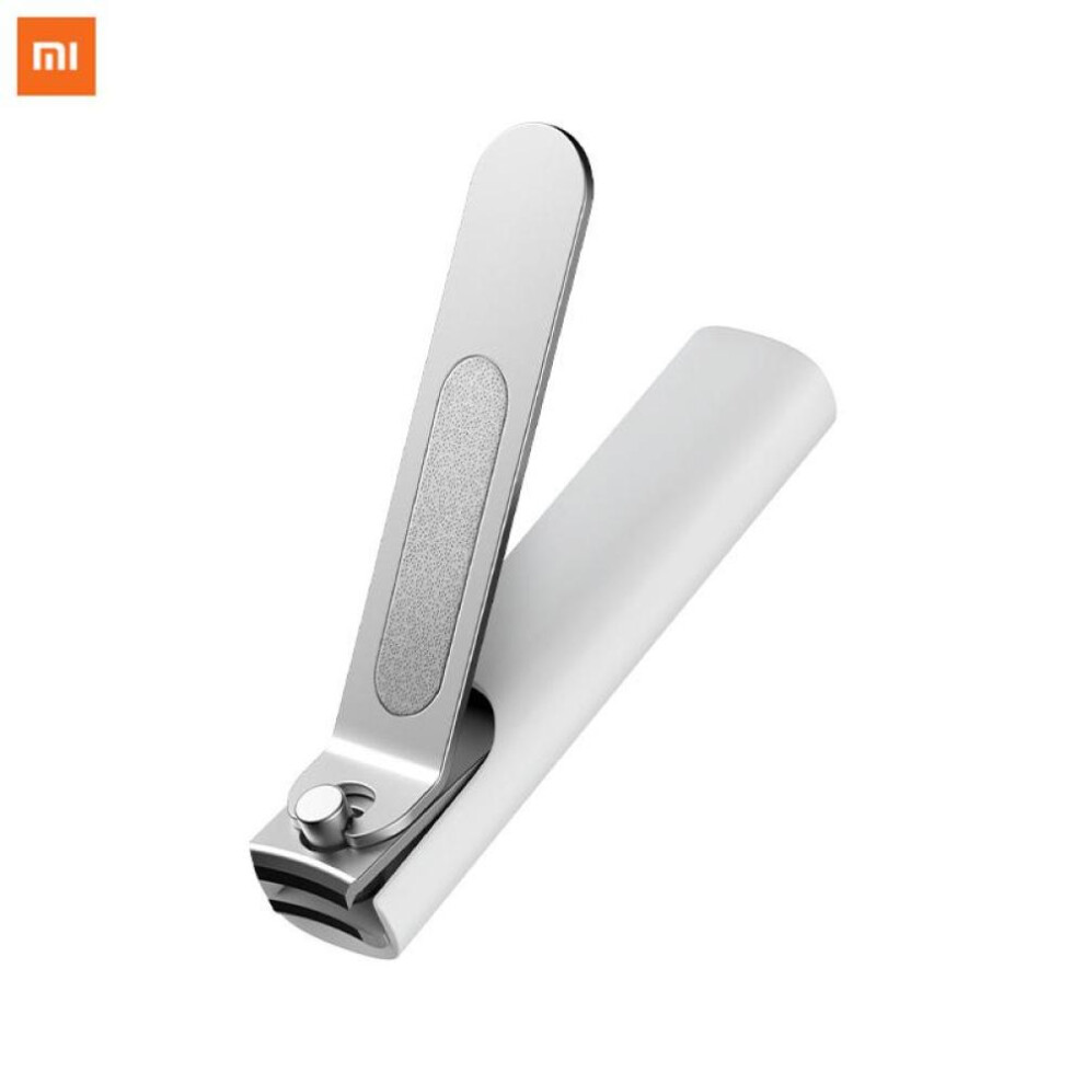 Xiaomi (White) Stainless Steel Anti-Splash Nail Clipper Cutter Cleaner Fingernail Toenail Manicure Pedicure White