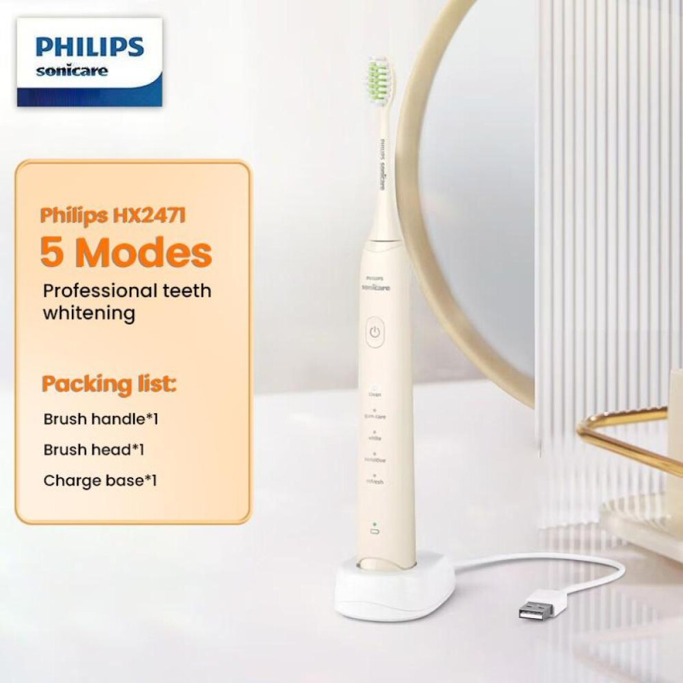 (white) Philips Hx2471 Electric Toothbrush Couples Gift