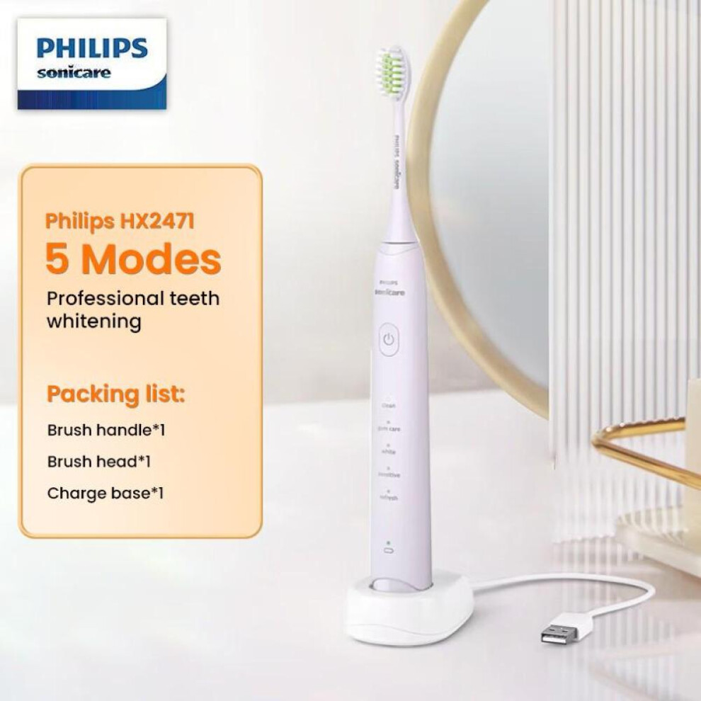 (purple) Philips Hx2471 Electric Toothbrush Couples Gift