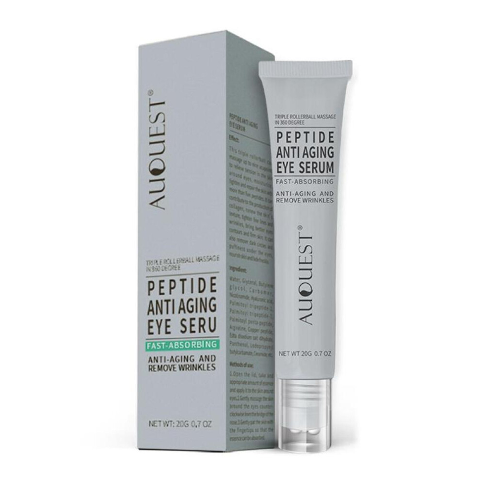AUQUEST Peptides Eye Cream Anti-Aging Anti-Wrinkles Removal Dark Circle Against Puffiness Eye Bags Eye Care Serum 20g