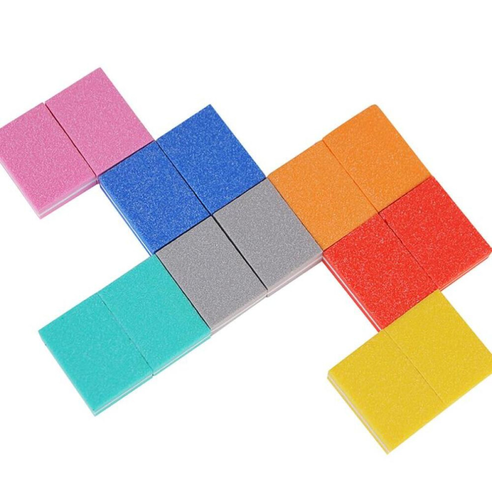 10Pcs Nail Art Buffer Blocks Files Sanding Block Sponge Polishing Manicure Pedicure Accessory Tool Set