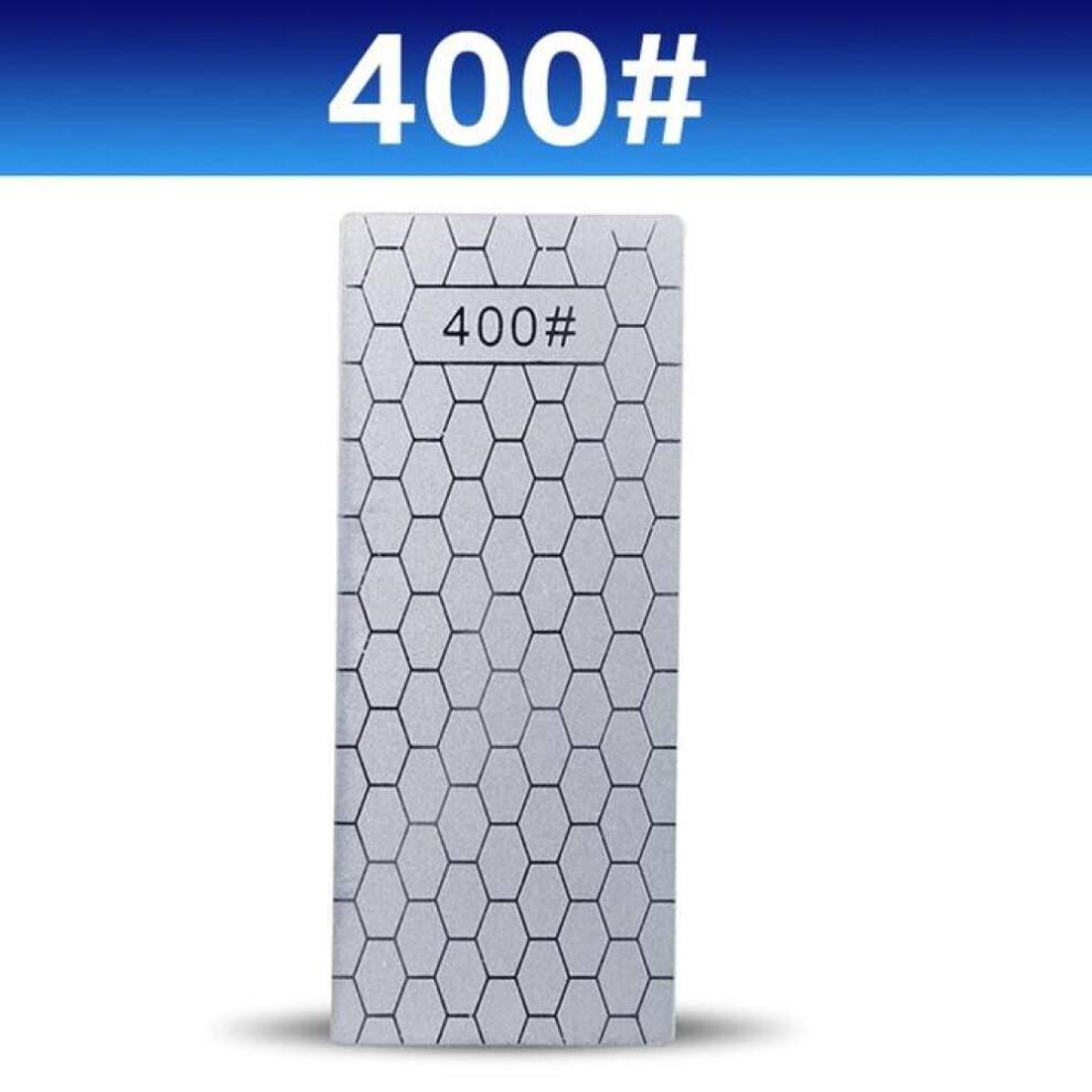 (400) Diamond Sharpening Stone Knife Sharpener 150*63mm Ultra-thin Honeycomb Surface Knife Whetstone Kitchen Grinding Tool