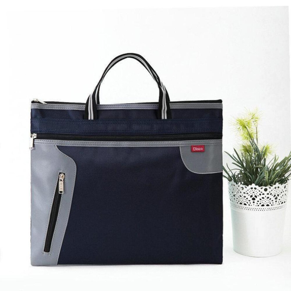 Commercial Document Travel Bag Multilayer A4 Tote File Folder Filing Meeting Case Handbag Zipper Briefcase