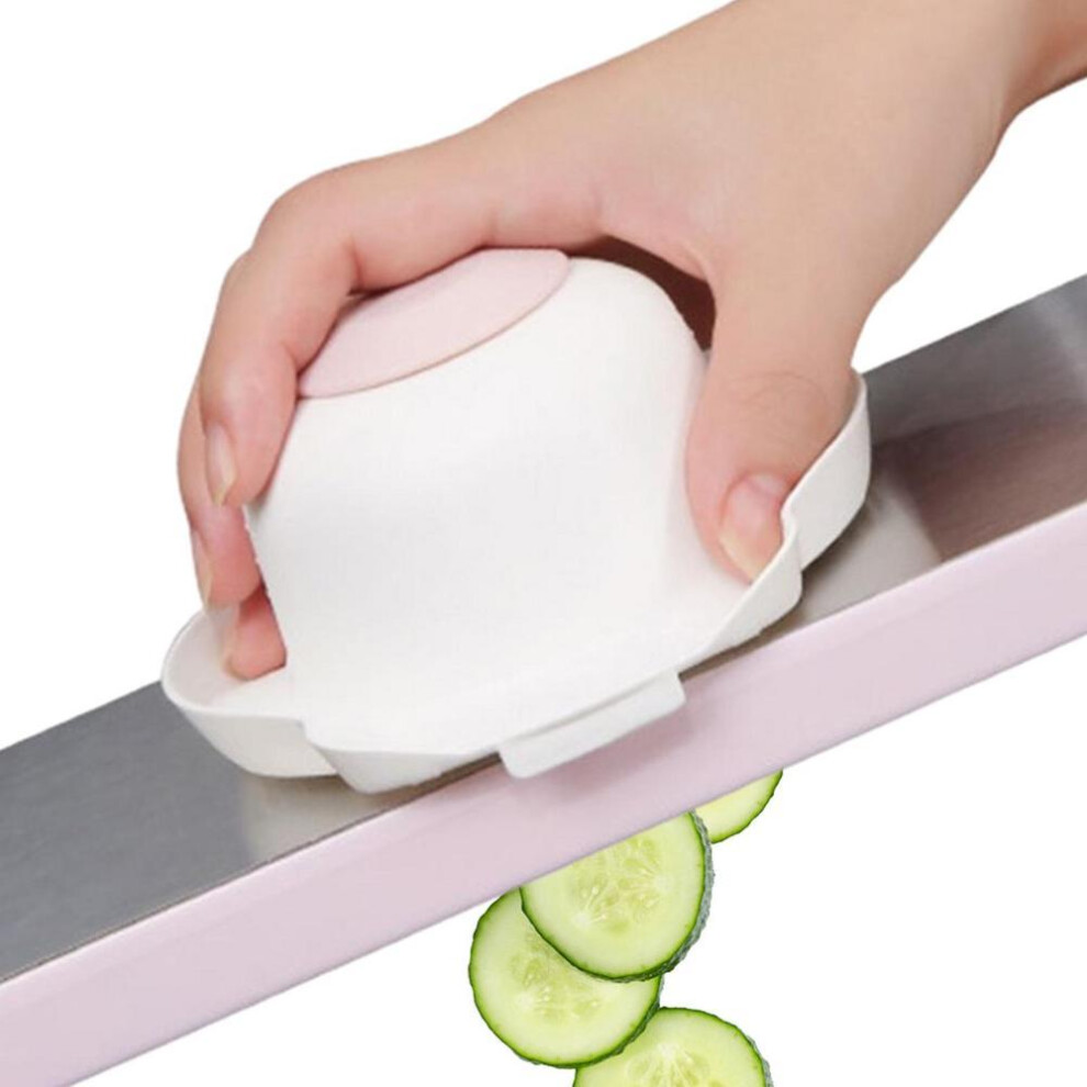 (Pink) Finger Guards For Cutting Kitchen Anti Cut Hand Protectors Finger Protective Tools For Grater Slicer Shredder Food Safety Holder