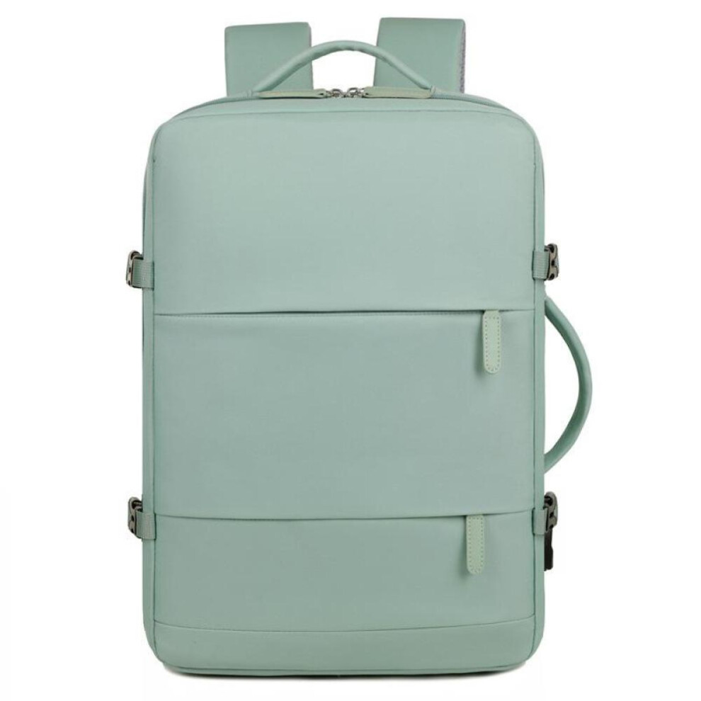 (Green) 2024 Cross-border Travel Backpack with Large Capacity for Women and Men Students. Multi-functional Luggage Bag.
