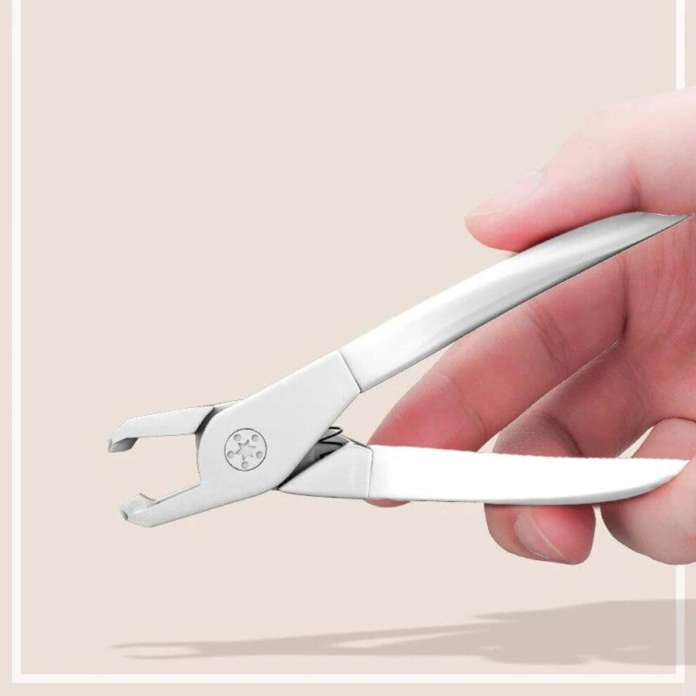 (White) 1Pcs Nail Clippers Nails Trimmer Stainless-Steel Wide Jaw Fingernail Cutter Manicure Pedicure Tools