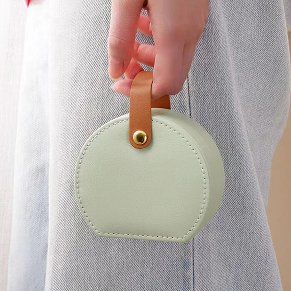 (Green) Multi -color jewelry box Creative Portable Bags Bags Necklace Ring Earrings Earrings Travel Jewelry Storage Box