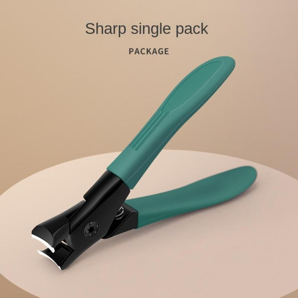 (Green) New Anti-splash Nail Clippers, Special Nail Clippers For Thick and Hard Nails, Large Household Nail Clippers