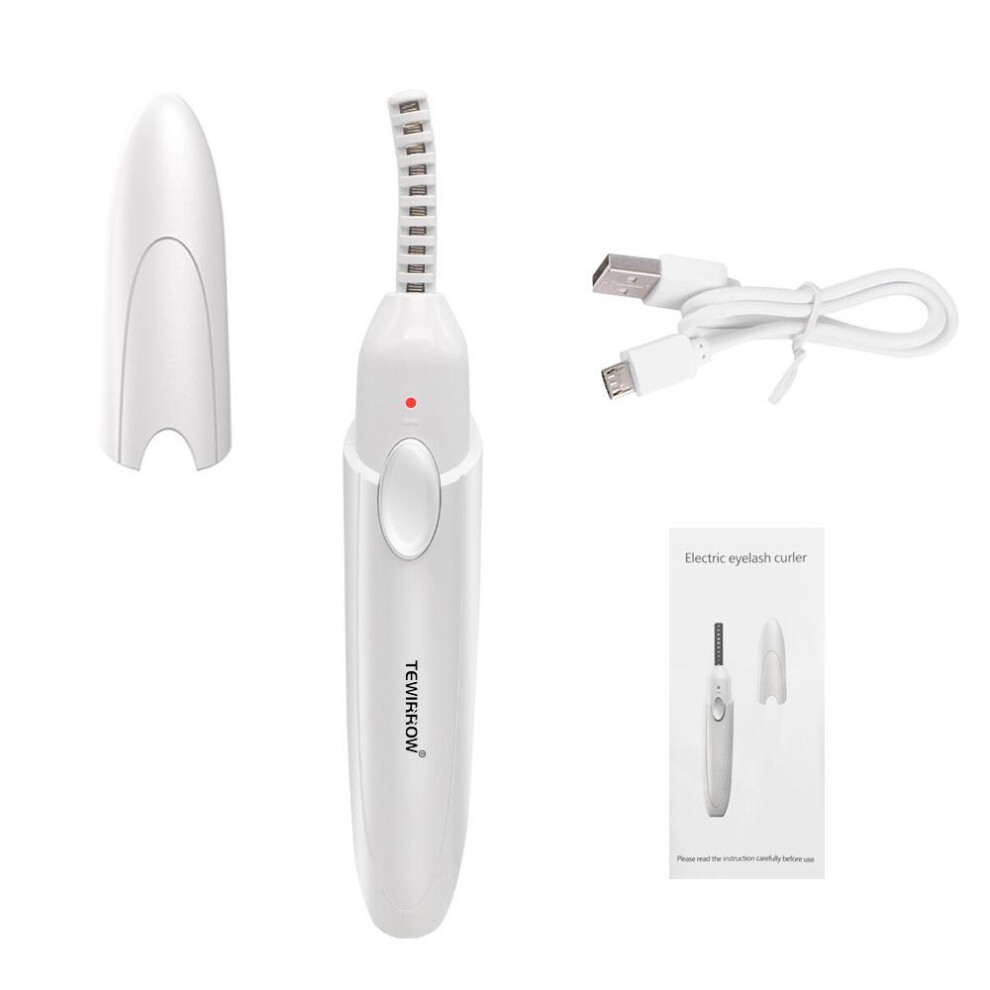 Electric Eyelash Curler USB Rechargeable Electric Heated Lash Curler with 3 Gears Fast Heating Long-Lasting Electric Ironing Eye Lashes Curler