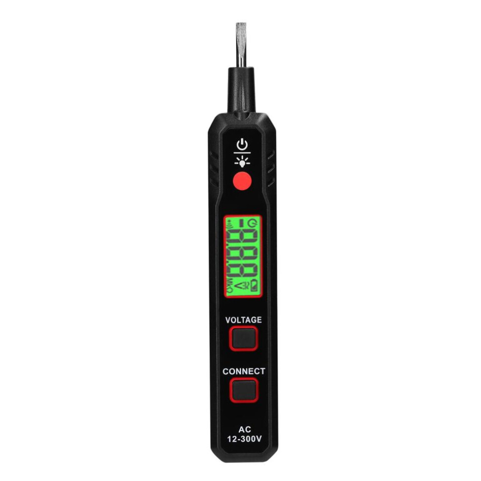 LCD Display Electric Test Pen AC12-300V Voltage Tester Live/Zero Wire Detector Cable Breakpoint