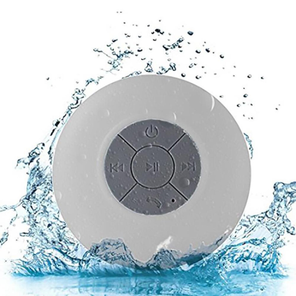 (gray) VAORLO Mini Bluetooth Speaker Portable Waterproof Wireless Handsfree Speakers For Showers Bathroom Pool Car Beach Outdoor