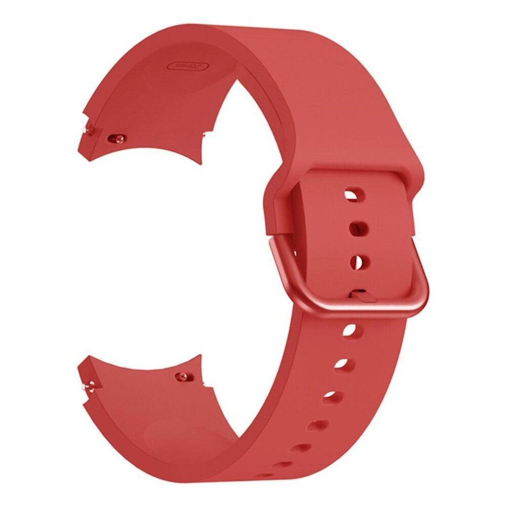 (, Galaxy Watch4 40Mm) Silicone Watch Band Strap For Samsung Galaxy Watch 7 6 4 / Watch 5 40Mm 44Mm Wristband Strap For Watch 4 Classsic 42Mm 46Mm Red 8161951469659