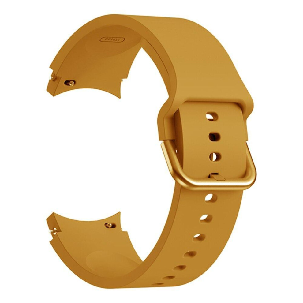 (, Galaxy Watch5 44Mm) Silicone Watch Band Strap For Samsung Galaxy Watch 7 6 4 / Watch 5 40Mm 44Mm Wristband Strap For Watch 4 Classsic 42Mm 46 Yellow 8161951469864