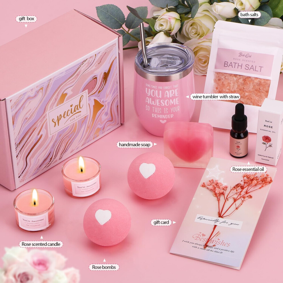 e-pink------birthday-pamper-hamper-for-her-self-care-gift-set-mum-care-package-women-birthday-presents-relaxation-bath-gift-set-mother-pamper-kit-spa-gift-get