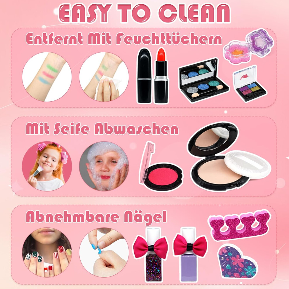 girls-makeup4-year--unicorn-teenage-washable-make-up-starter-kit--childrens-princess-pretend-play-games-toys-presents--little-girl-birthday-gifts-set