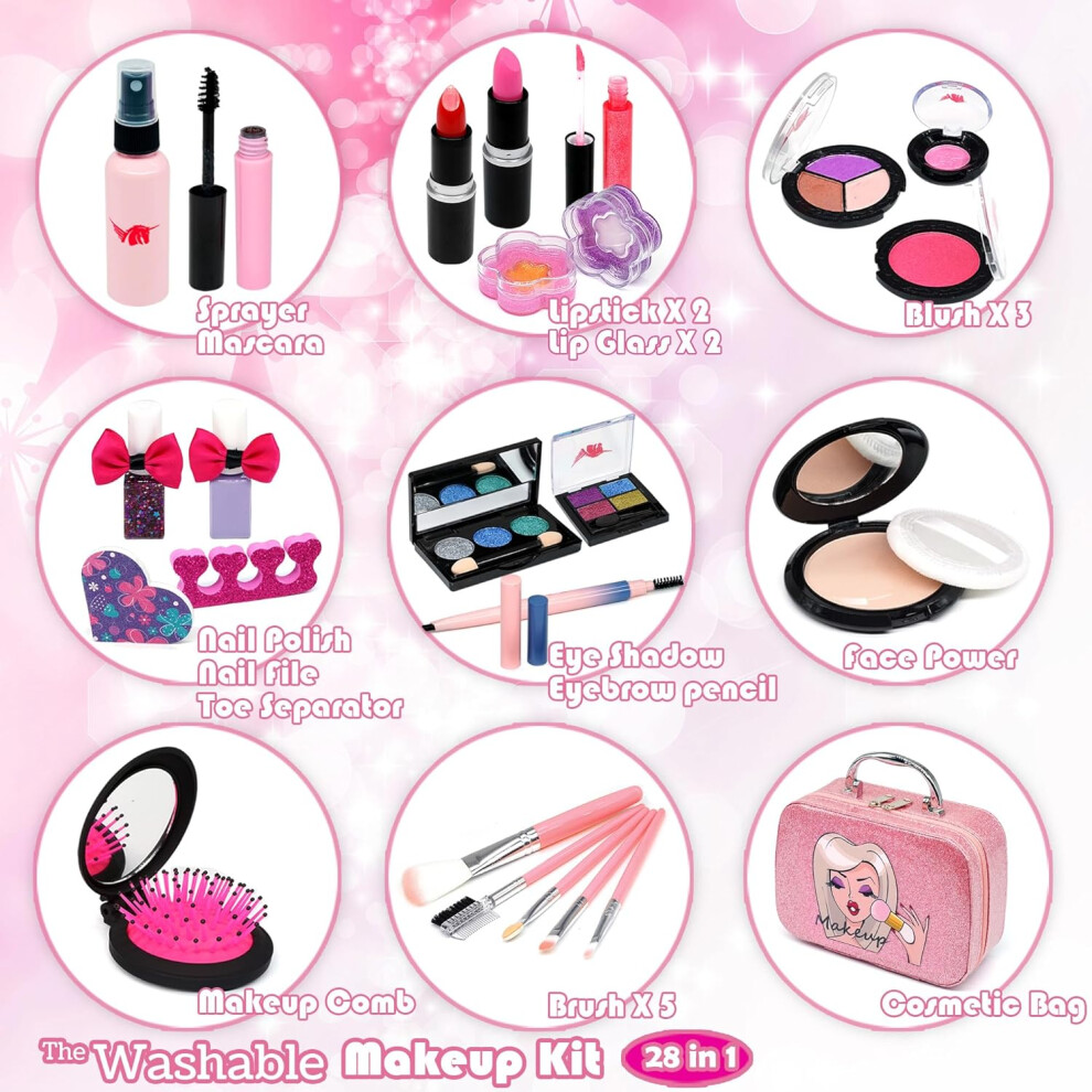 girls-makeup4-year--unicorn-teenage-washable-make-up-starter-kit--childrens-princess-pretend-play-games-toys-presents--little-girl-birthday-gifts-set