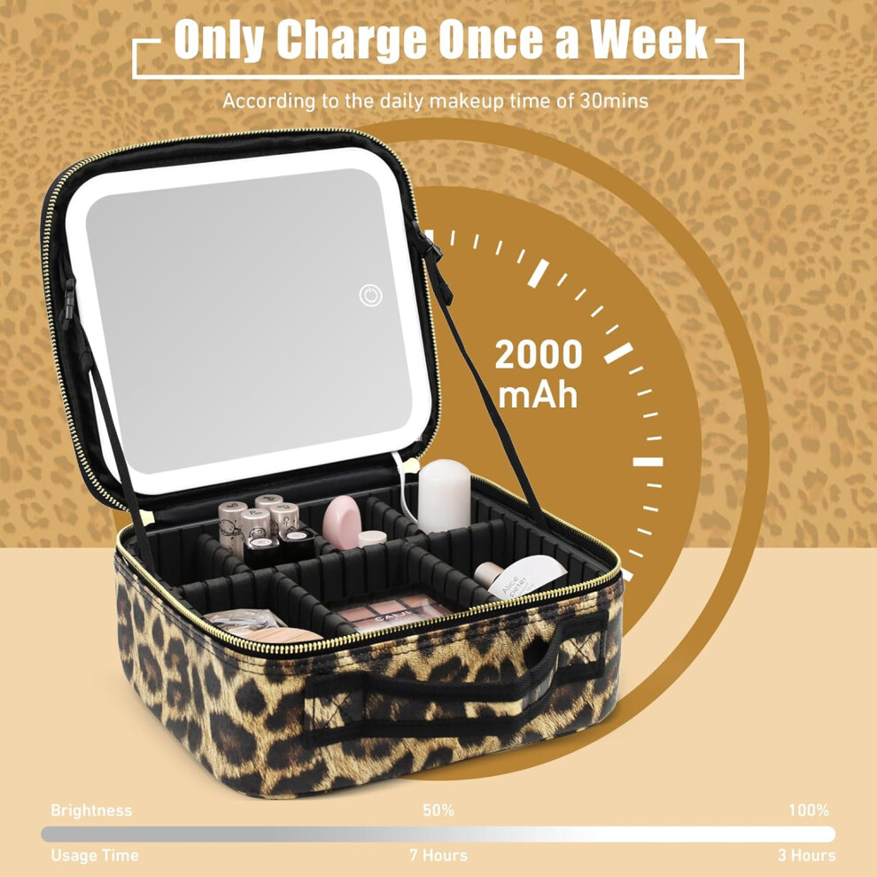 magnetic-detachable--purple--travel-makeup-bag-with-lighted-mirror--makeup-case-with-light-up-mirror---2-layers-adjustable-dividers--portable-cosmetic-case-makeup-organizer