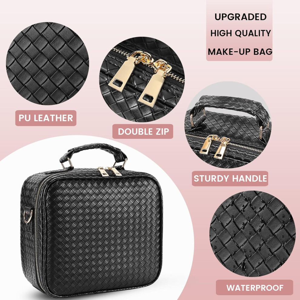 3-colour-mode-led-mirror--waterproof-pu-leather-makeup-bag-with-adjustable-divider-compartments-for-women-s-makeup-accessories-lady-s-gift-black