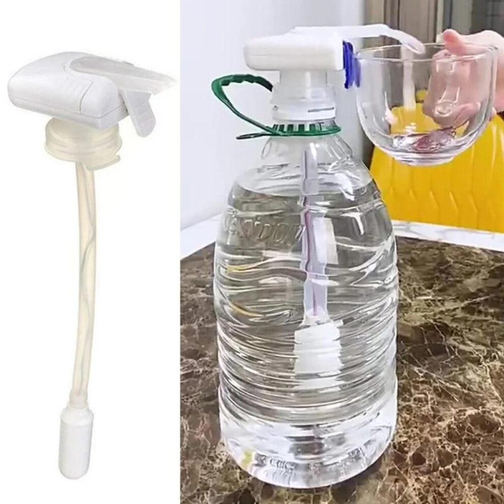 (White) Drinking Straw Suction Pump Automatic Beverage Straw Beverage Dispenser Magic Tap Spill Proof Water Pump Diy Dispenser