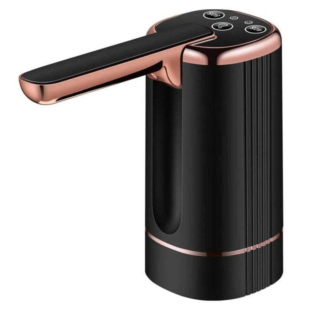 (Black) Water Dispenser Bottle Pump Electric Water Pump For Universal 2-5 Gallon Bottle Portable USB Charging Drinking Water Dispenser