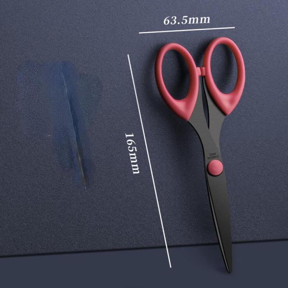 (Pink) Stainless Steel Blade Scissors Household Sharp Handmade Paper Cutting Scissors Office Stationery Paper Cutter