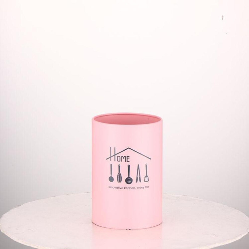 (Pink) Kitchen Utensil Holder Silverware Organizer Flatware  Cutlery  Spoon Fork  for  Chopsticks