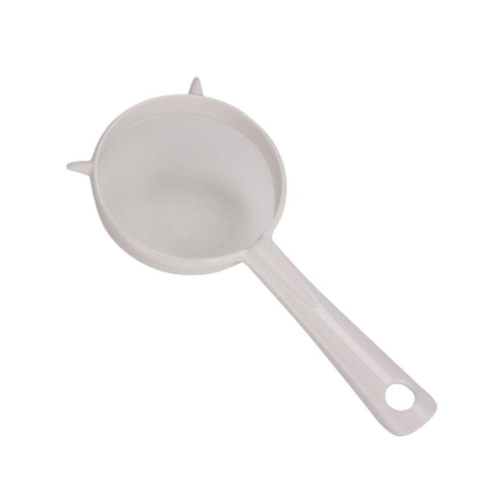 (White) 1PC Mesh Nut Milk Filter Ultra-fine Mesh Strainer Nylon Mesh Filter Spoon For Soy Milk Coffee Yogurt Strainers Kitchen Tools