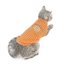 (Orange, M) Cat Clothes Autumn And Winter Pet Clothes