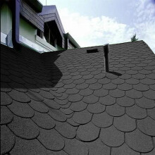 18Pcs Grey Mosaic Asphalt Shingles Bitumen Roofing L 1m x W 333mm x T 2.7mm