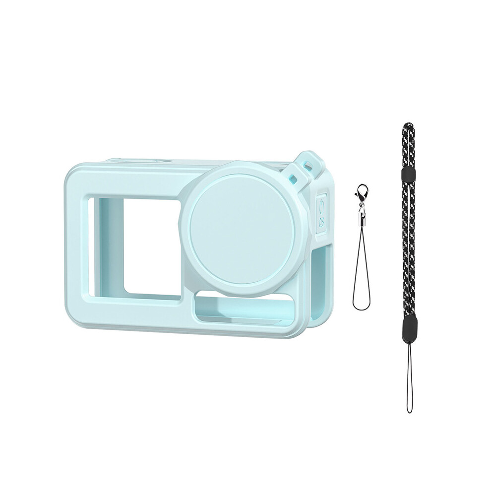 (Blue) Camera Silicone Case Lens Protector For Dji Action 5 Pro Sport Camera Drop Case Dust-Proof Accessories Blue 606096958333