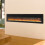 60 Inch 1800W Recessed Electric Fireplace With Remove Control - Black 2