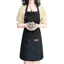 Apron for Men Women with Adjustable Straps And Large Pockets, Canvas Cotton Cooking K