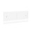 NES Home Nes Home White PVC 1800mm 2 Sliding Doors Bath Front Panel 4