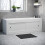 NES Home Nes Home White PVC 1800mm 2 Sliding Doors Bath Front Panel 1