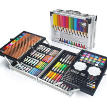 145 Piece Art Set, Deluxe Mega Aluminum Box