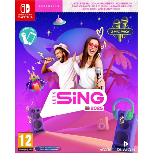 Lets Sing 2025 + 2 Mics Switch Game