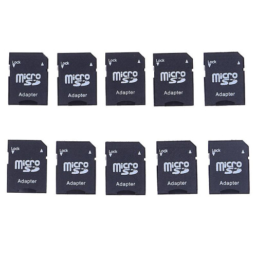 10pcs Microsd Mini Tf Card Reader Micro Sd To Sd Memory Card Adapter Converter 2