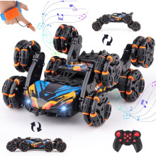 Cool 8 Wheels Hand Controlled rc Stunt Car Toys, Gesture Sensing Remote Control Cars for Boys Age 6 7 8-12 13 14 Year Old, Birthday Gifts Ideas