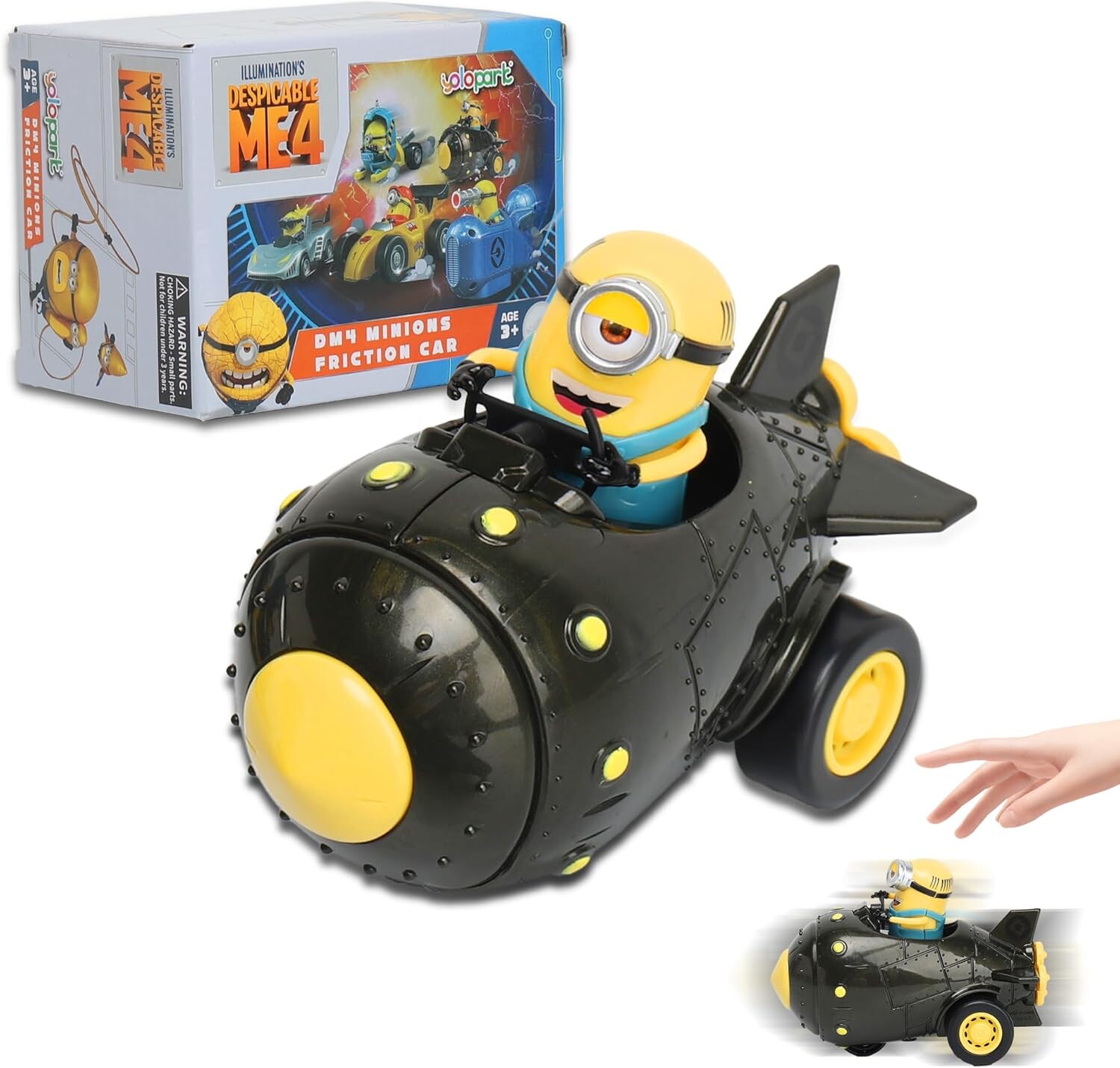 Rocke Minions Despicable Me 4 Toys, Rocket Minions Mel Toy Cars Gifts ...