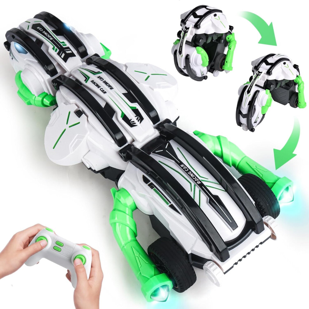 Photos - Parts for Drones & RC models RC Car with LED Lights,Bristday for Kids Age 8-12 Year .Remote Control Racing Battle Toy Car Suitable for Adults.2 Batteries