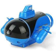 Mini Electric RC Submarine Vanu with LED Lights, RC Submarine High Speed Waterproof for Swimming Pool Tub, Best Birthday for Kids Boys