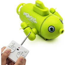 Tipmant Cute Mini RC Submarine Toy 4CH Radio Remote Control Boat Electric Dive for Fish Tank Water Tub Kids Birthday Gift