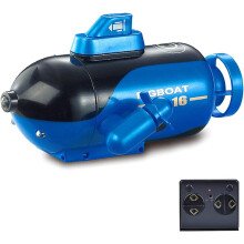 GoolRC Mini Remote Control Submarine, RC Submarine Toy 4-Channel Remote Control Toy Forward/Diving, Backward/Surfacing, Left Turn