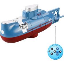 GoolRC Mini RC Submarine for Kids, LSRC-SMI Remote Control Boat Waterproof Diving Toy for Boys and Girls (Blue)