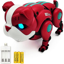 Electric Puppy Toys Electronic Mechanical Dog Animal Robot Vehicle Walk, Music,Light Boys Girls Toddler Kids Birthday Gifts Battery&Charger Included