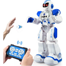 Remote Control Robot for Kids Intelligent Programmable Robot with Infrared Controller Toys,Dancing, Singing,Moonwalking and LED Eyes,Gesture Sensing