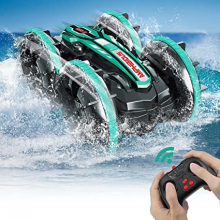 Amphibious Remote Control Car for Kids 2.4 GHz Remote Control Boat Toys for Boys Waterproof RC Monster Truck Beach Toys Car Outdoor Pool Water Toy